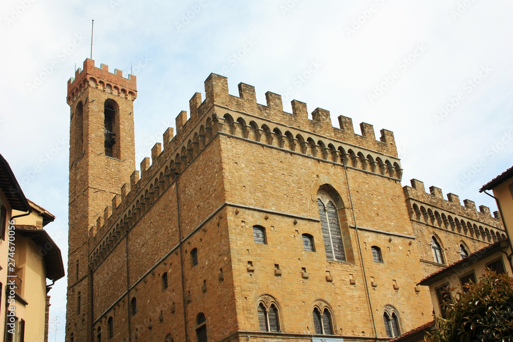 Medieval tower in the ancient Italian city