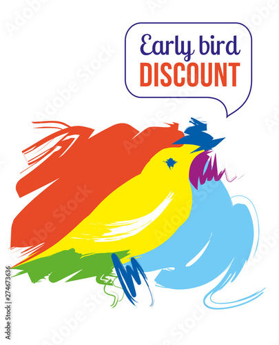 Early Bird Special discount sale for event banner or poster