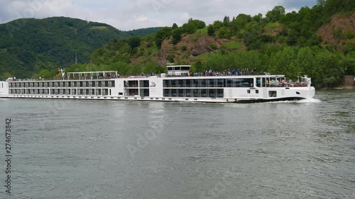 River cruise sailing the Rhine