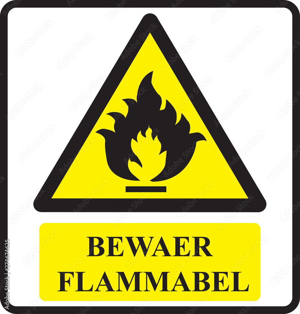 beware flammable sign and symbols beware flammable sign and symbols
