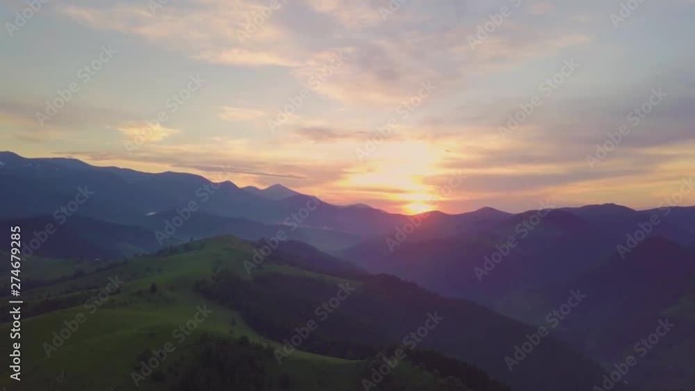Epic Aerial Flight Over Mist Forrest Sunset Beautiful Fall Season Forrest Mountain Sunset Orange Colors Spirituality Inspiration Vacation Concept Epic Aerial Flight Over Mist Forrest Sunset Beautiful Fall Season Forrest Mountain Sunset Orange Colors Spirituality Inspiration Vacation Concept