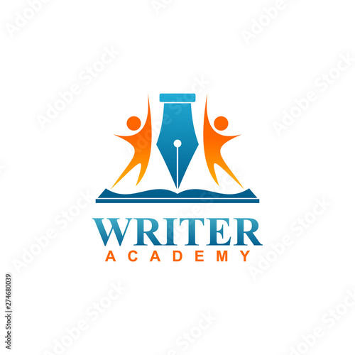 Writer academy logo design inspiration
