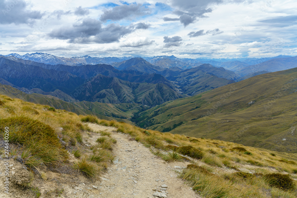 hiking the ben lomond track in the mountains at queenstown, otago, new zealand 29