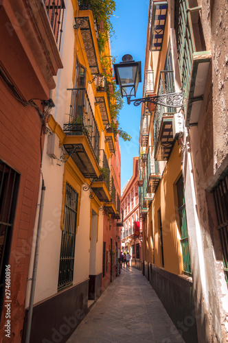 Calles del barrio de Santa Cruz en Sevilla