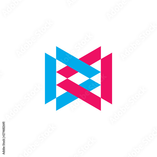 Free Download letter dd linked triangle geometric logo vector - GFXLoad