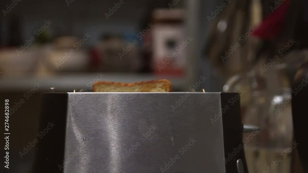 Toaster. Preparation of toast. Breakfast Toaster. Preparation of toast. Breakfast