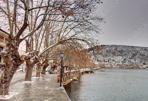 Kastoria in winter, Greece © mehdi33300