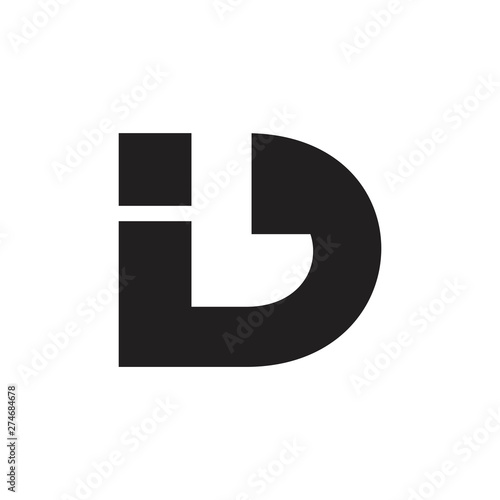 letter lid symbol logo vector
