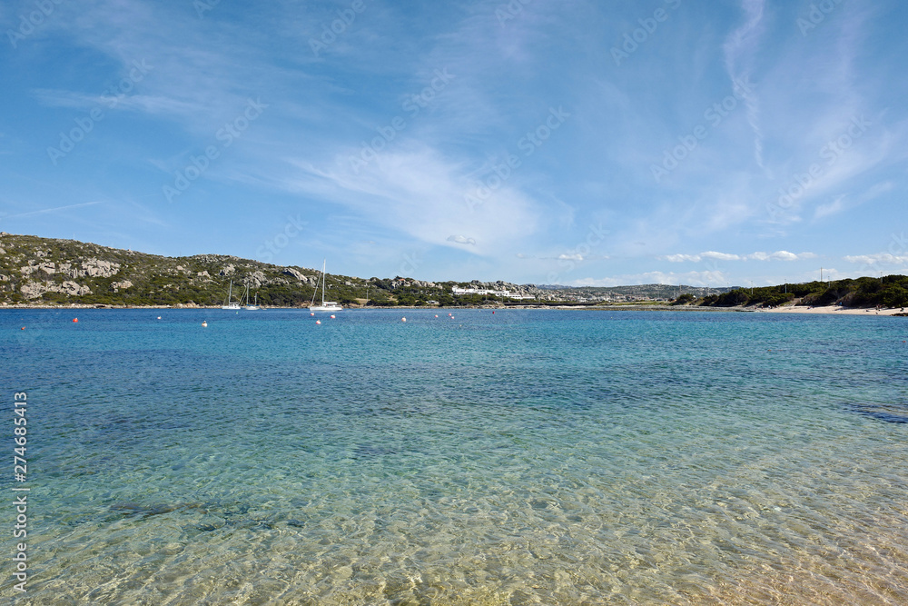 Sardinien Capo Testa Blick aufs Wasser