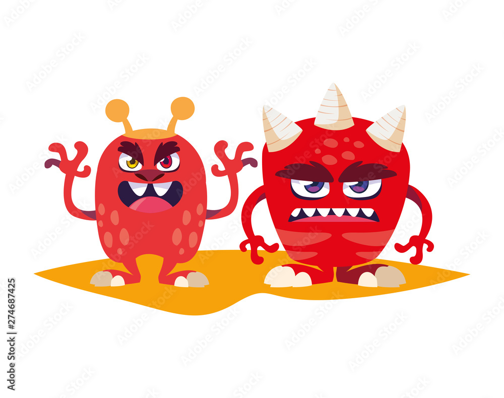 funny monsters comic characters colorful funny monsters comic characters colorful