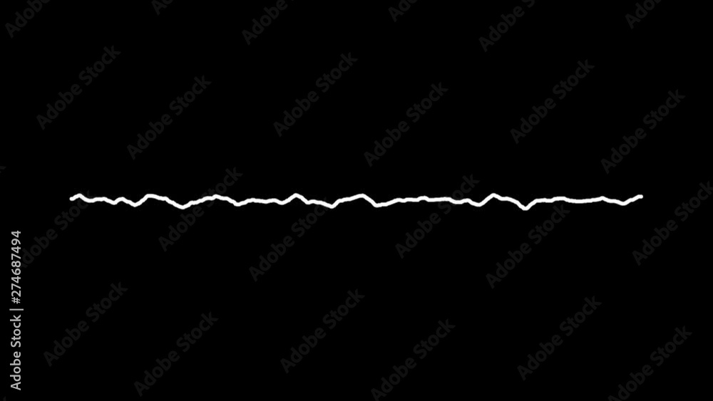 Black and White Heart pulse monitor with signal heartbeat Black and White Heart pulse monitor with signal heartbeat