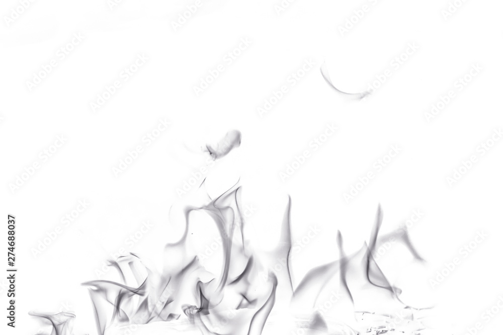 Abstract fire on white background Abstract fire on white background