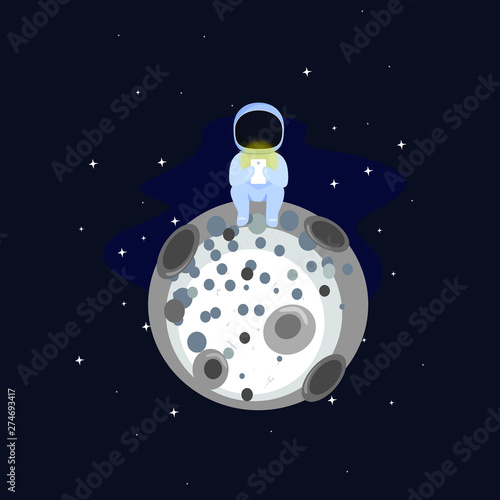 Astronat on the Moon