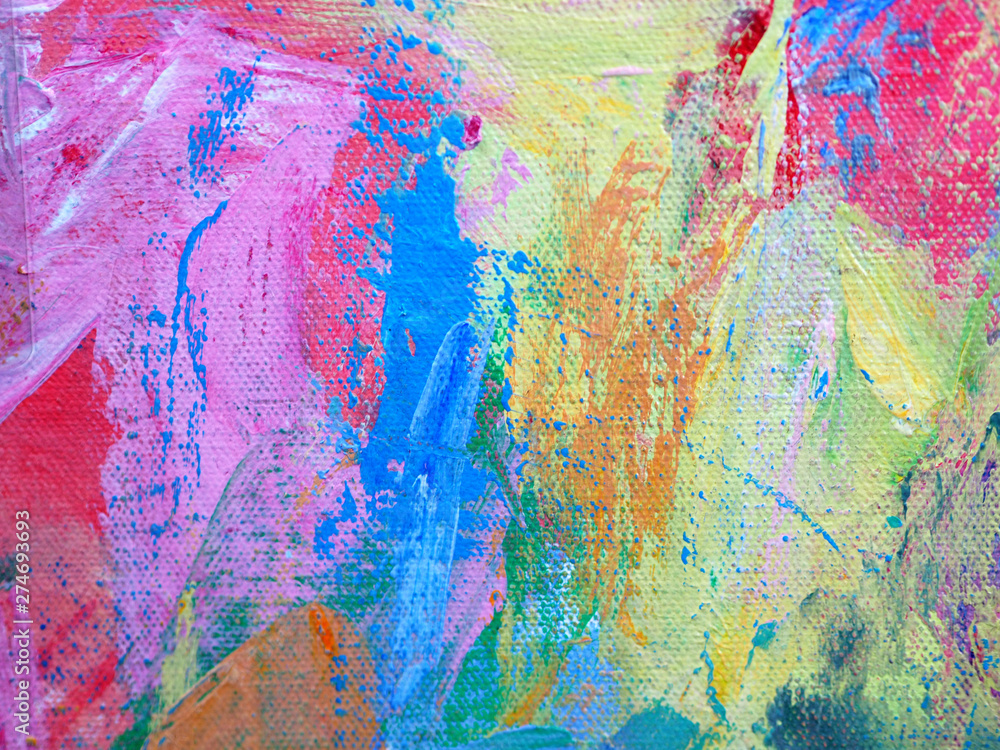 Colorful sweet colors abstract background oil paint.