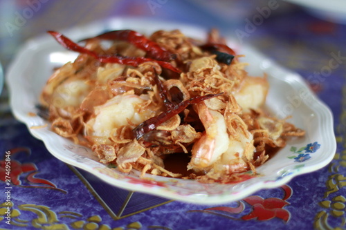 prawn with tamarind sauce