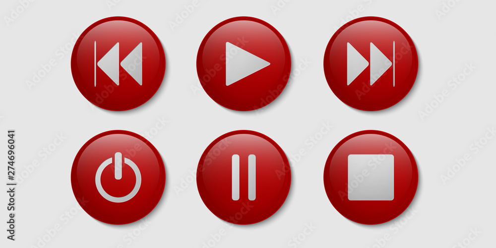 A set of cross and checkmark buttons. The sign of consent and denial. A set of cross and checkmark buttons. The sign of consent and denial.