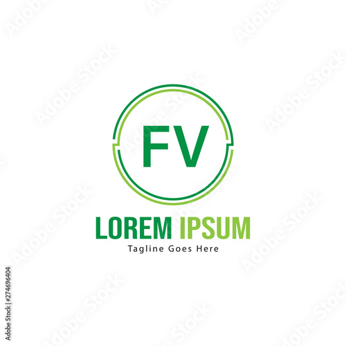 Initial FV logo template with modern frame. Minimalist FV letter logo vector illustration Free Download Initial FV logo template with modern frame. Minimalist FV letter logo vector illustration - GFXLoad