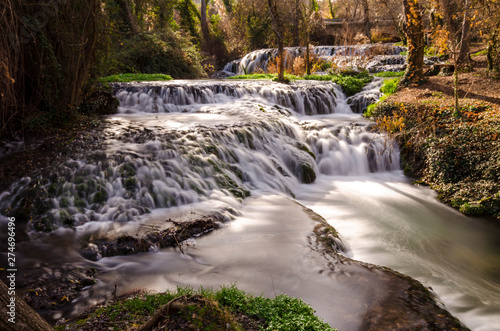 Waterfall at Monasterio de Piedra Natural Park  Zaragoza province  Spain