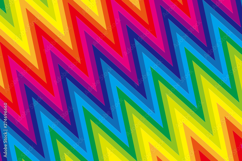 Background Wallpaper Vector Illustration Design Free Free Size Charge Free Colorful Color Rainbow Show Business Entertainment Party Image 背景素材壁紙 ベクター ギザギザ模様 虹 レインボーカラー 無料 フリーサイズ カラフル ファンキー Stock Vector