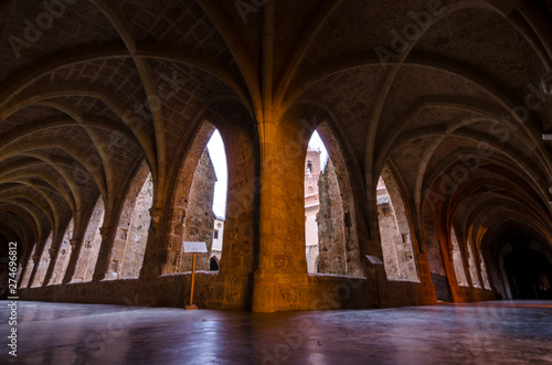 Interior view of the Monasterio de Piedra, Zaragoza province, Spain