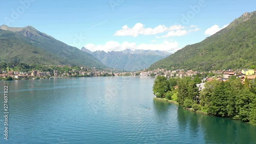 orta lake aerial view photo