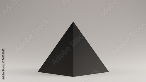 Black Pyramid 3d illustration 3d render