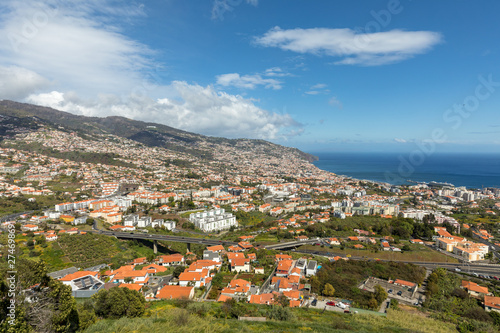 Panoramic view of Funchal on Madeira Island. Portugal © wjarek