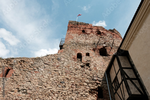 Bauska medieval castle in Latvia in summer