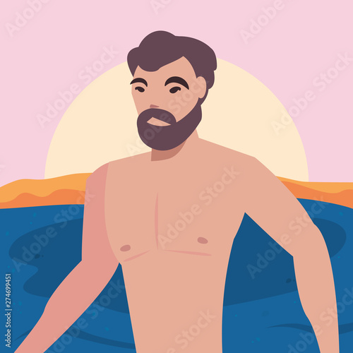 summer time holiday icon vector ilustration