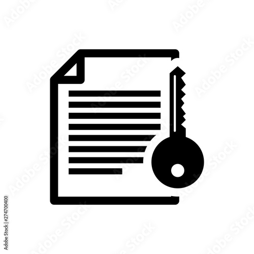 Black Smart contract icon isolated. Blockchain technology, cryptocurrency mining, bitcoin, altcoins, digital money market. Vector Illustration