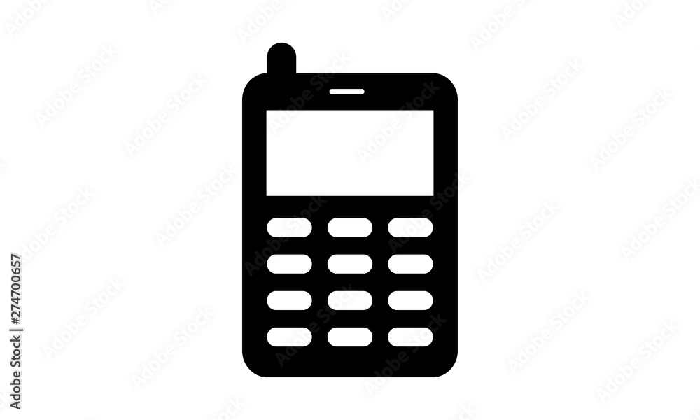 Cellphone with wifi signal icon for wireless communication Cellphone with wifi signal icon for wireless communication