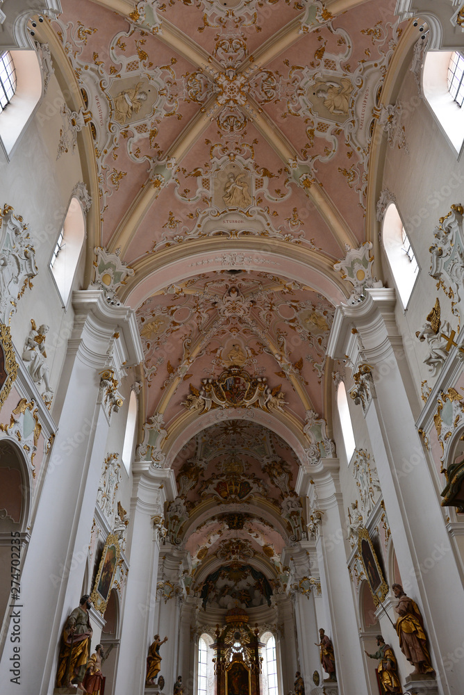 Innenansicht Basilika St. Vitus (Ellwangen)
