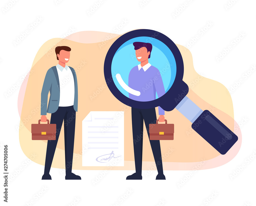 Recruitment head hunting human resources concept. Vector flat cartoon graphic design illustration Recruitment head hunting human resources concept. Vector flat cartoon graphic design illustration