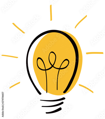 DESSIN D'AMPOULE EN COULEUR