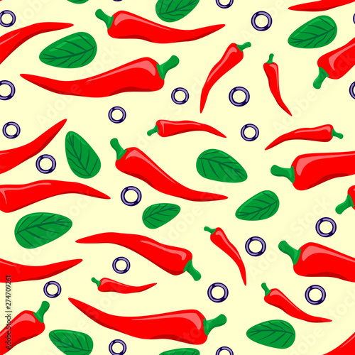 chili pepper pattern