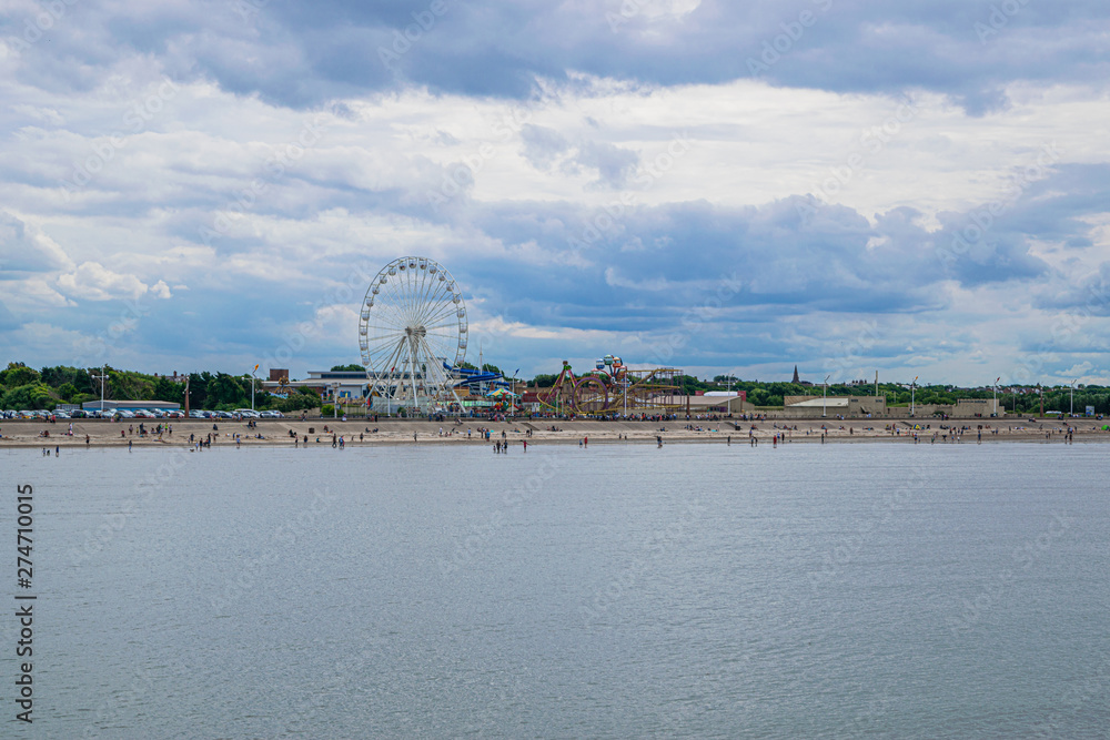 Southport eye over the sea and beach