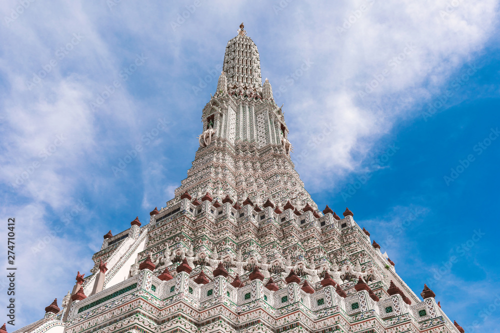 Wat Arun The Temple of dawn the best known of Thailand's landmark