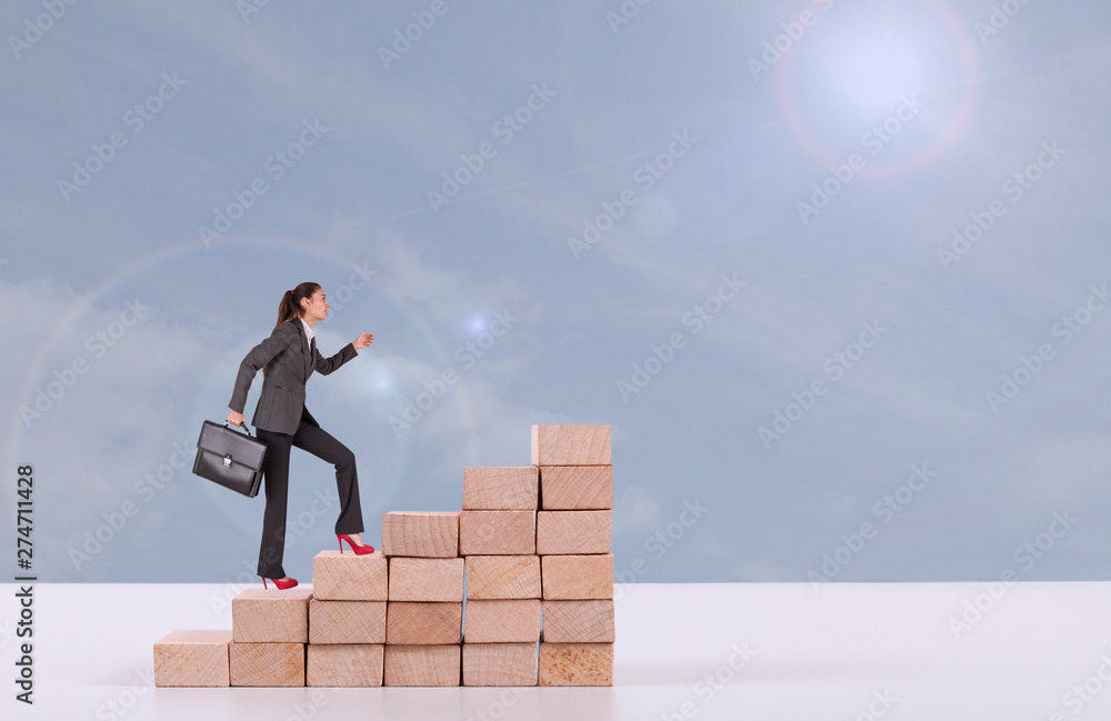 businesswoman at risk management concept and career businesswoman at risk management concept and career