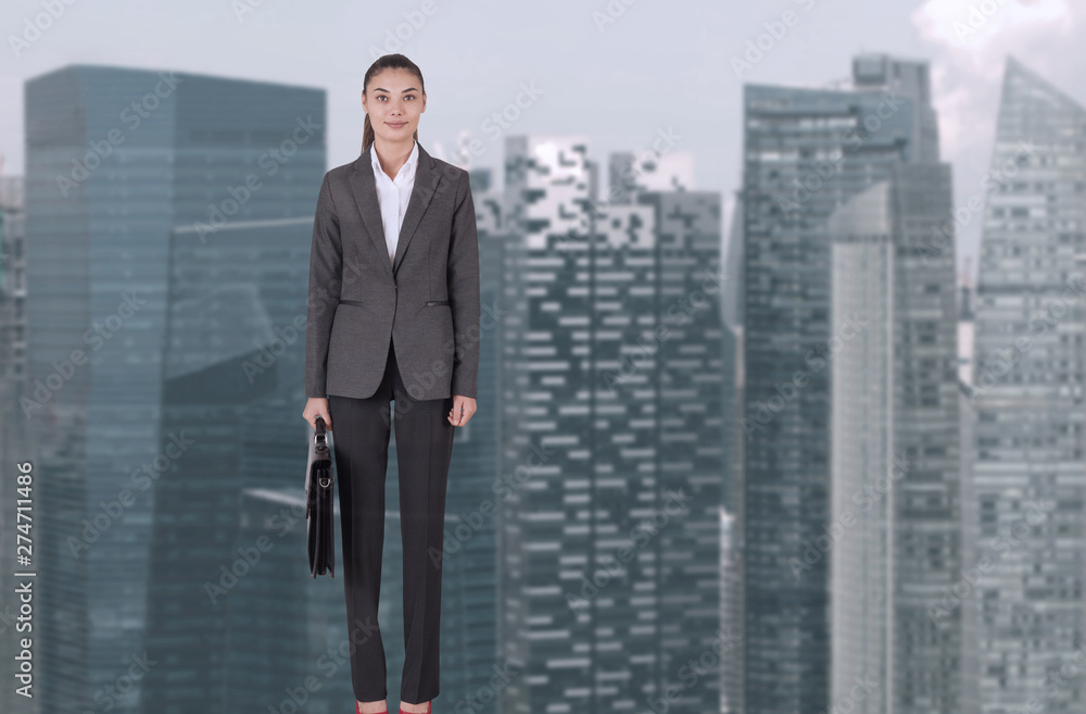 businesswoman at risk management concept and career businesswoman at risk management concept and career