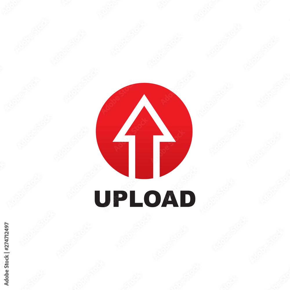 Upload icon logo design vector template Upload icon logo design vector template