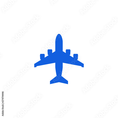 Modern Airplane Traveling Cargo Freight Icon Logo for all business company with high end look