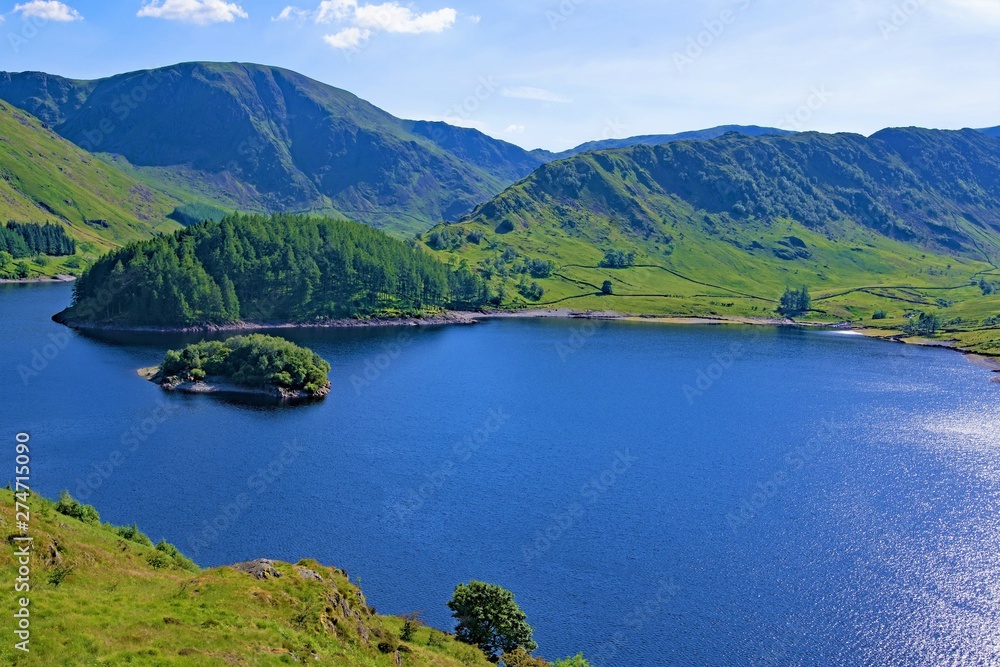 Clear blue water at Haweswater Reservoir, Lake District, Cumbria Clear blue water at Haweswater Reservoir, Lake District, Cumbria