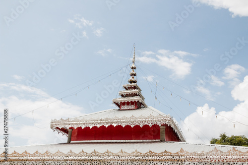 Phusama Temple near Sutongpe bridge in Maehongson,Thailand
