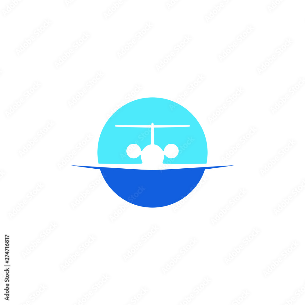 Modern Airplane Traveling Cargo Freight Icon Logo for all business company with high end look Modern Airplane Traveling Cargo Freight Icon Logo for all business company with high end look