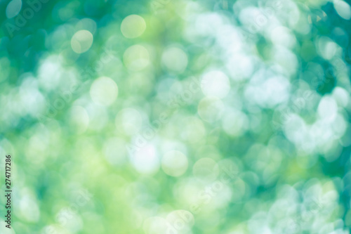 abstract blur green color for background, blurred and defocused effect spring concept for design
