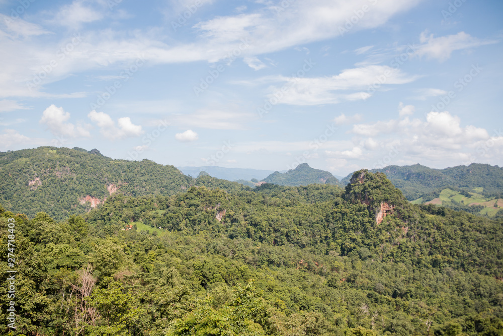 Mountain view in Maehongson,Thailand Mountain view in Maehongson,Thailand