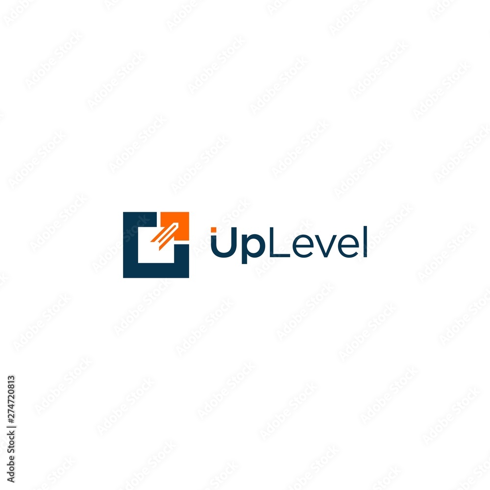 simple up level vector logo simple up level vector logo