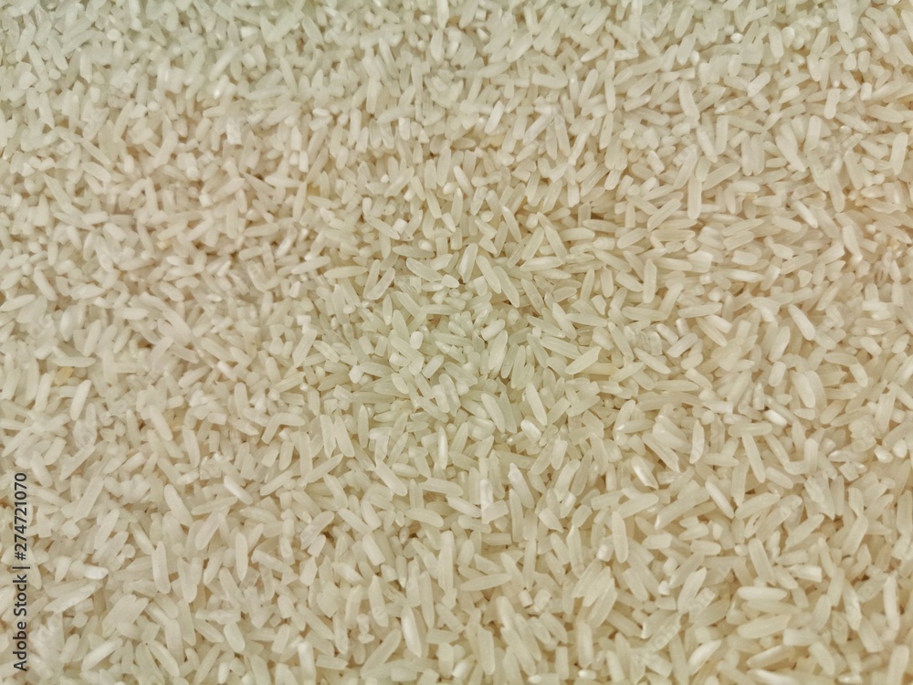 Pile of rice on white background Pile of rice on white background