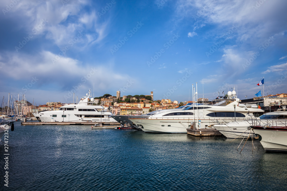 Yachts in Port of Cannes