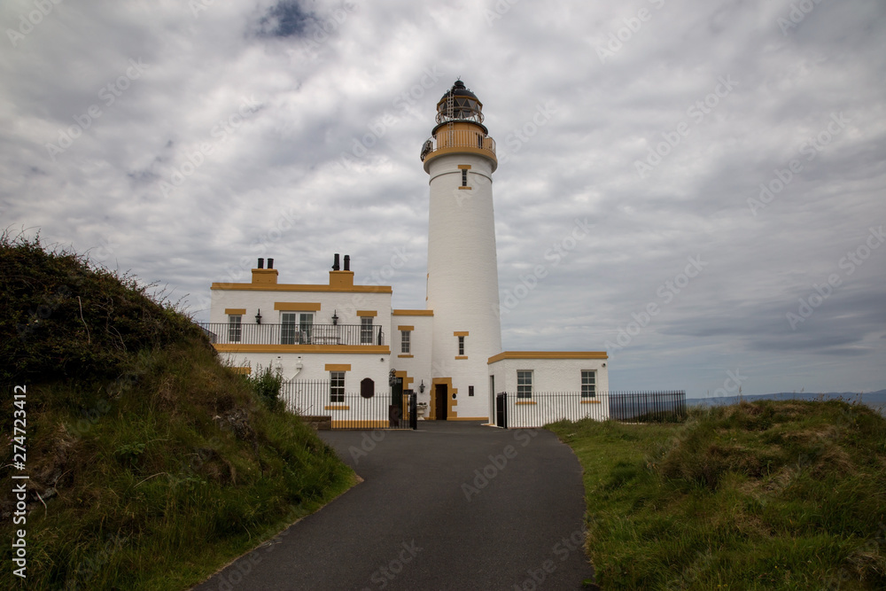 Lighthouse at Turnberry Scotland on an Overcast Day